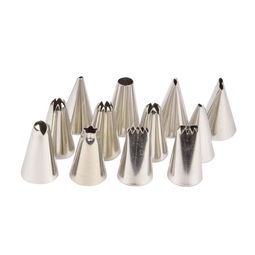精致烘焙利器 Pearl Metal D-4665不锈钢裱花嘴12件套全面解析